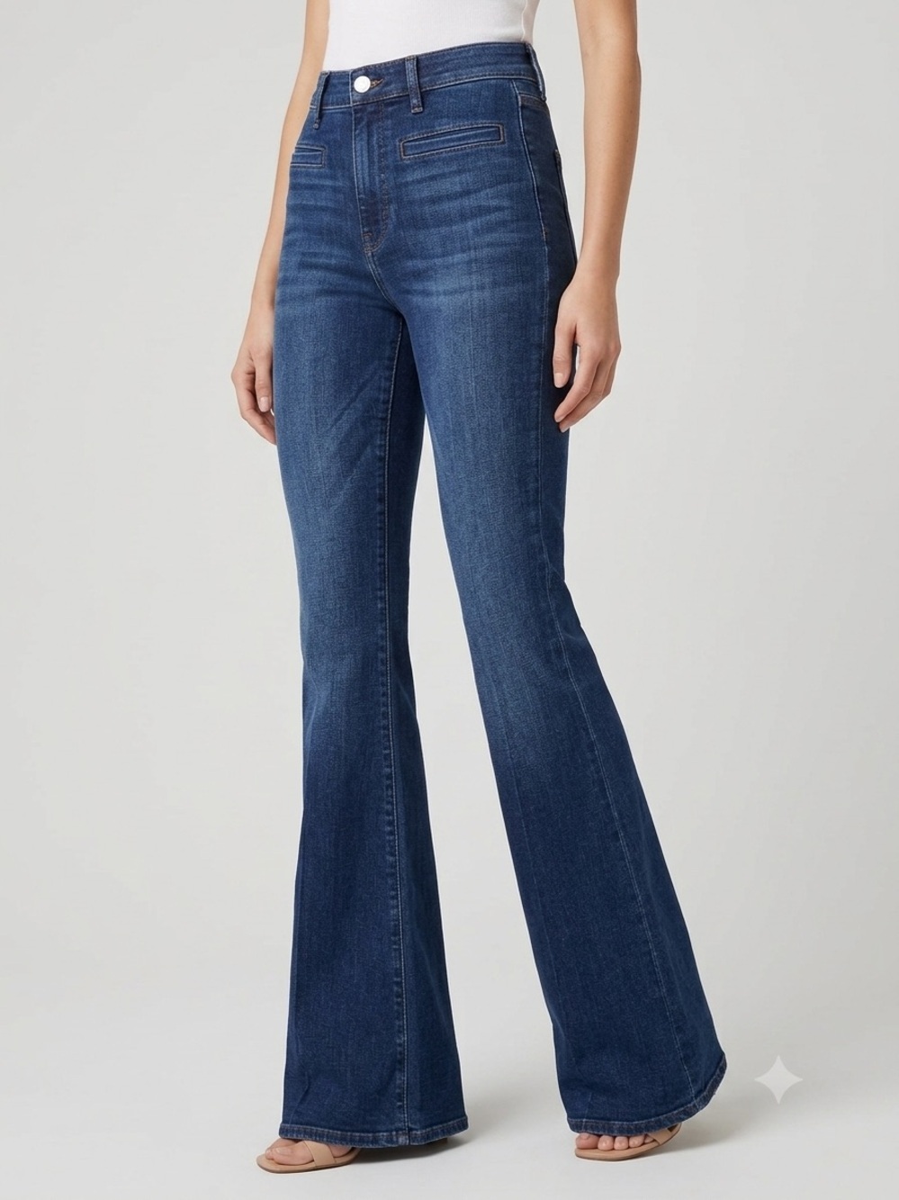 NWT Juicy Couture Black Label high rise flare dark wash jeans size 26